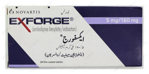 Exforge Tablets 5/160mg 28's