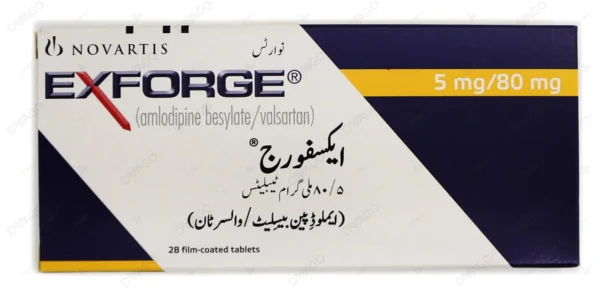 Exforge Tablets 5/80mg 28's