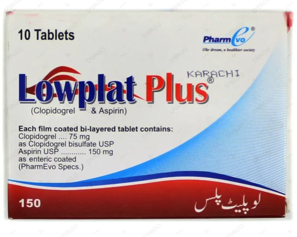 Lowplat Plus Tablets 75/150mg 10's