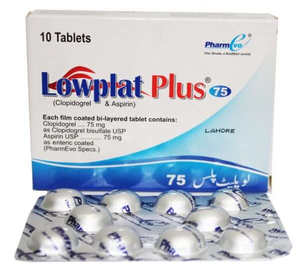 Lowplat Plus Tablets 75/75mg 10's