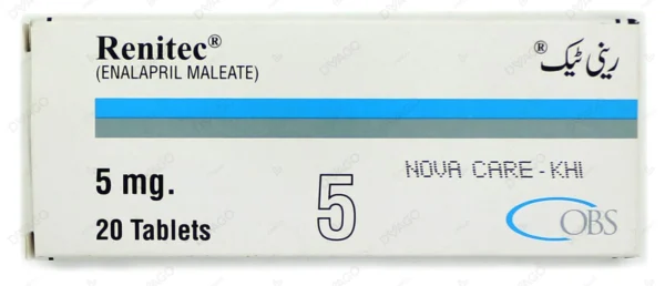 Renitec Tablets 5mg 2X10's