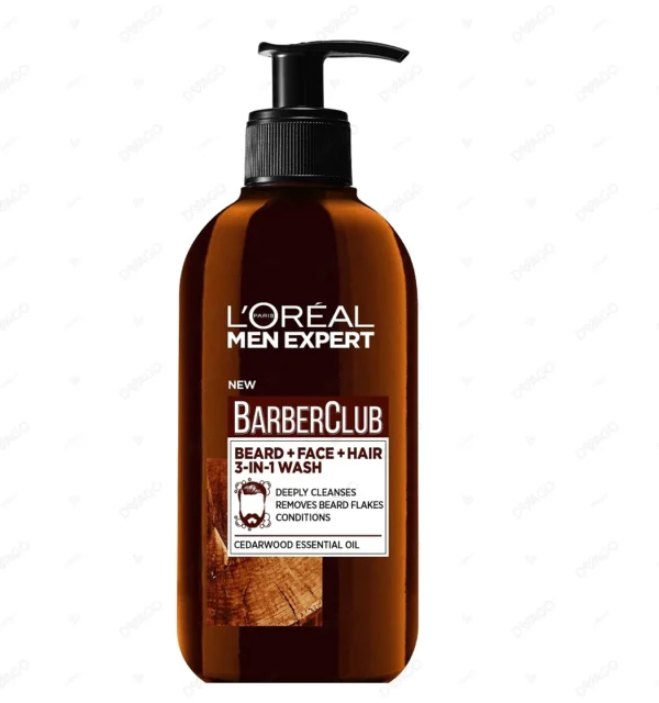 Barber Club Beard, Face & Hair Wash - 200ml