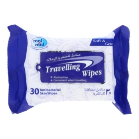 COOL & COOL TRAVELLING WIPES 30 COUNT