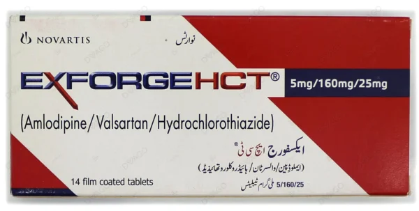 Exforge Hct Tablets 5/160/25mg 14's