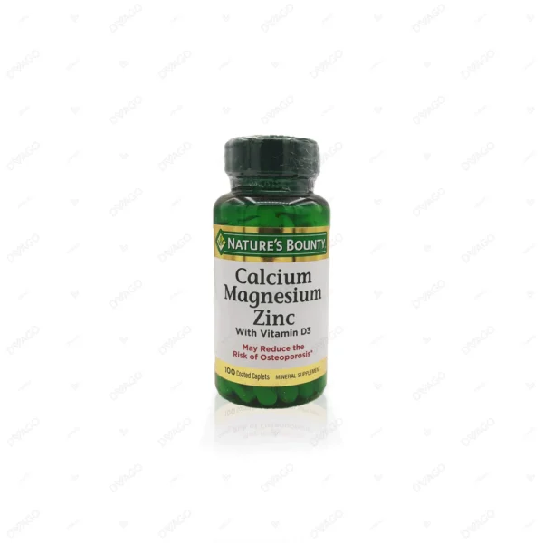 Nature's Bounty Calcium Magnesium Zinc 100 Coated Caplets