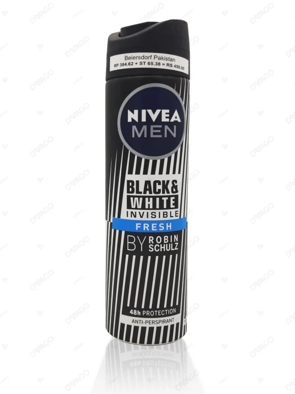 Nivea Men Invisible Black & White Original Anti-Perspirant Deodorant Spray 150ml