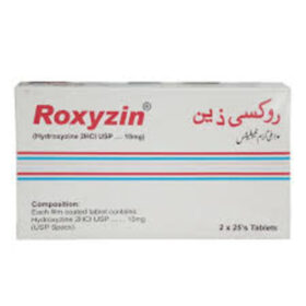 Roxyzin 25mg Tablets 50's