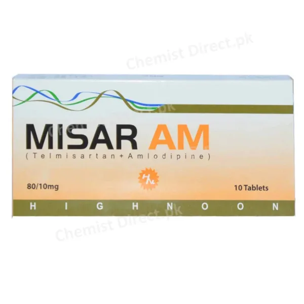 Misar Am 80/10mg Tablets 10's