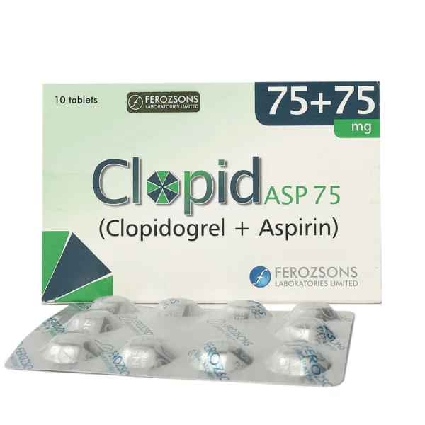 Clopid Asp Tablets 75/75mg 10's